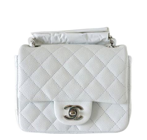 chanel mini square white|Chanel rectangular mini flap bag.